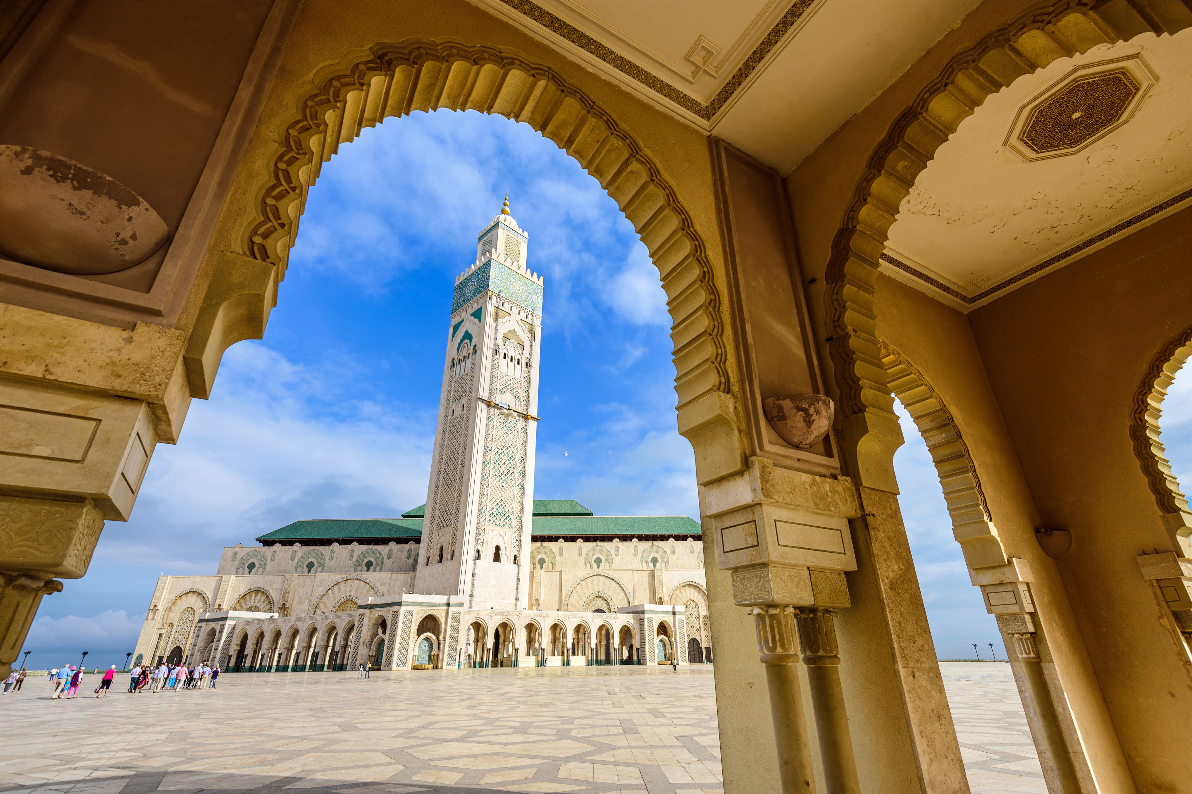 Hassan mosque in Casablanca