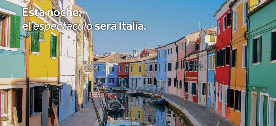 Casas coloridas en Burano en Italia