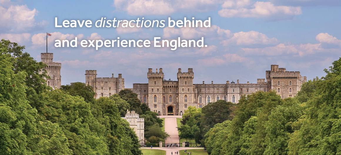 Leave distractions behind and experience England