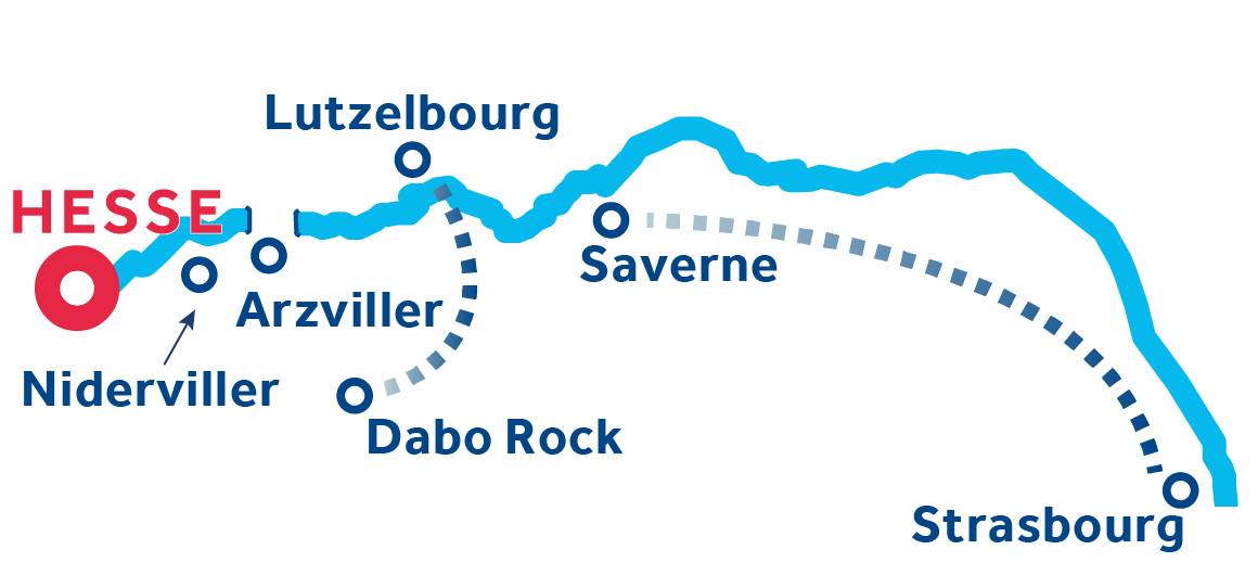 Hesse RETURN 7-Night Itinerary Map