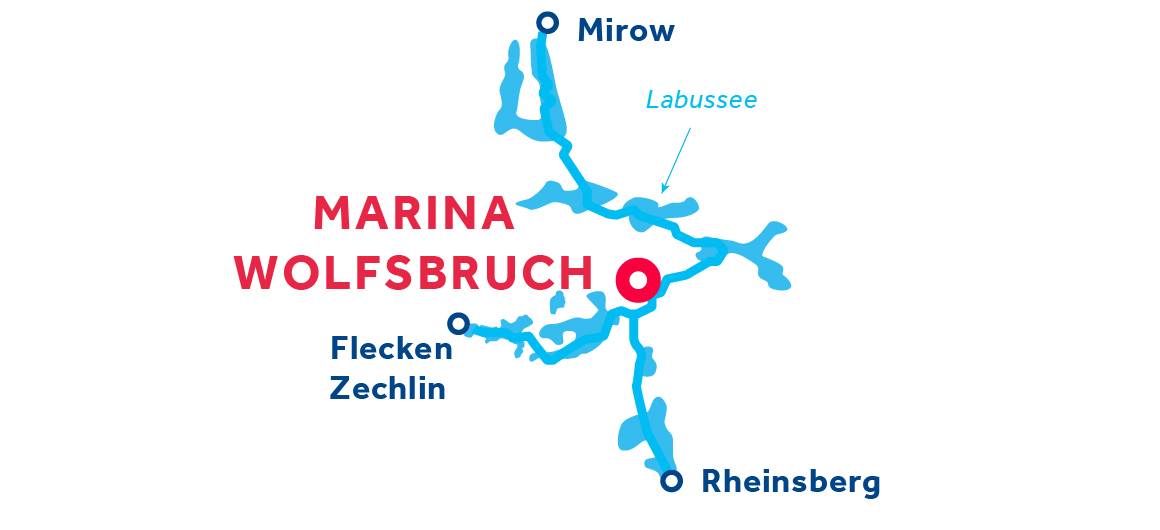 Marina Wolfsbruch RETURN 3-Night Itinerary Map