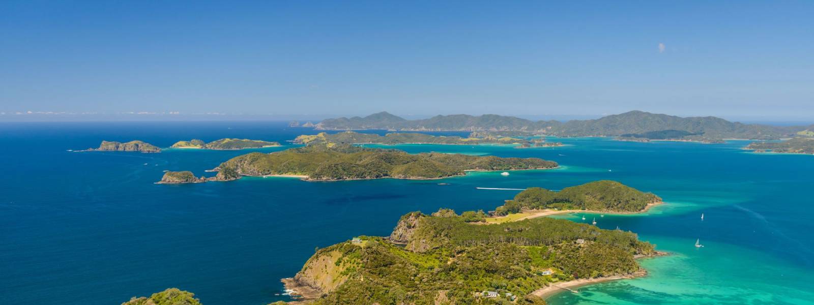 an island in the middle of a body of water