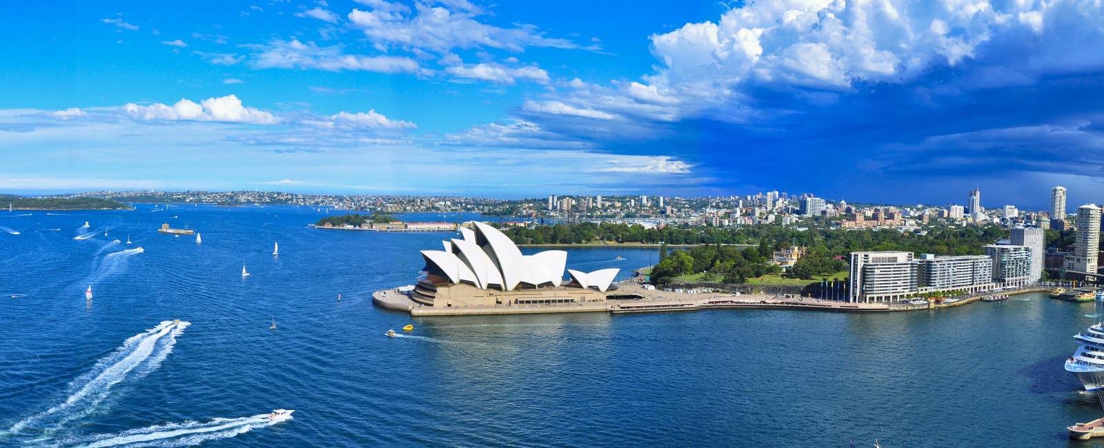 Panorama over Sydney Harbour. Sydney, Australien