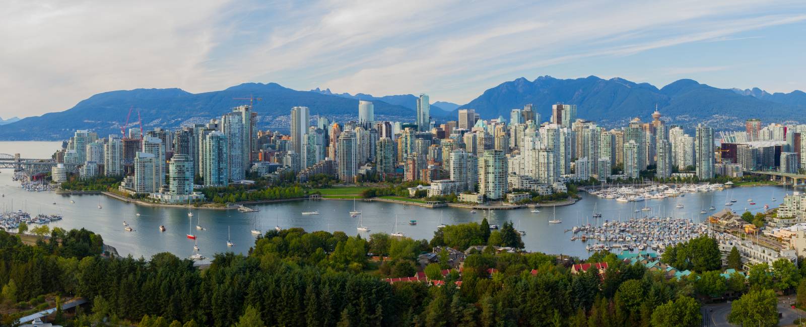 Panoramaudsigt over Vancouver, Vestlige Canada