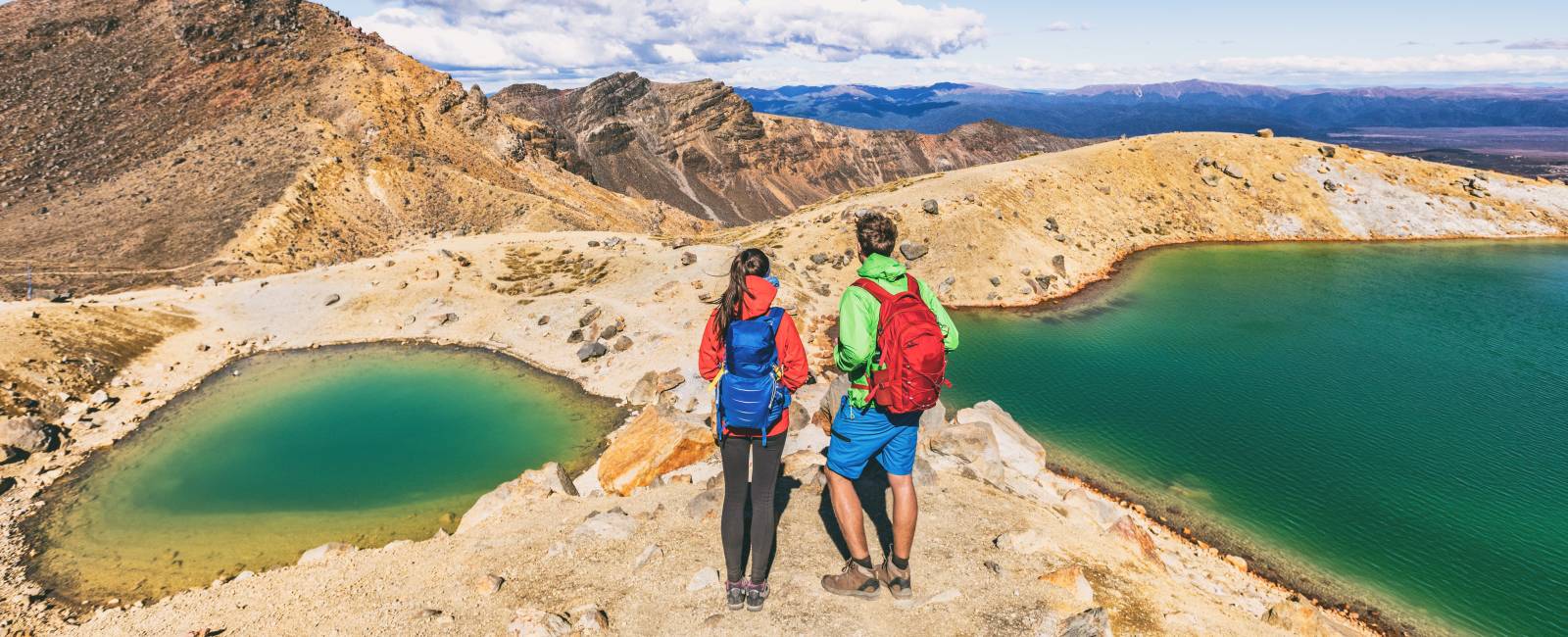 Vandring i Tongariro Alpine Crossing National Park, New Zealand