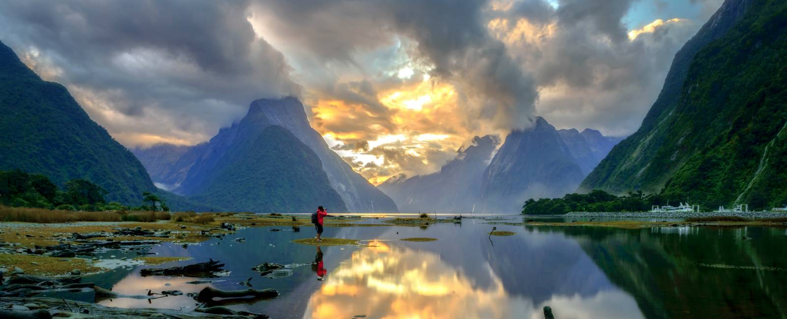 new zealand - sydøen - milford sound 2500x1200px