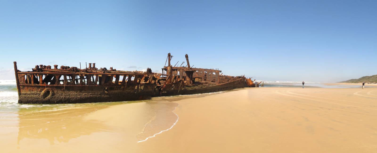 strand på Fraser Island, Queensland, Australien