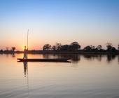 Mokoro on the Okavango Delta