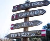Markers in the Cinque Terre region