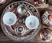 Traditional handcrafted copper coffee pots, Sarajevo