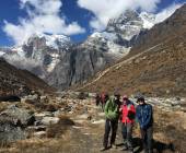Looking back towards Tangnag, Nepal