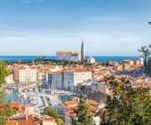 View over Piran old town, Slovenia