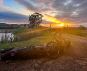 Cycling South Africa's Route 62 sunset