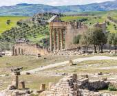Capitol Temple at the Roman ruins of Dougga