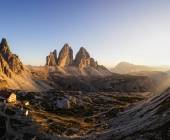 Sunset over the Tre Cime