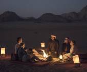 Eating outside in Wadi Rum