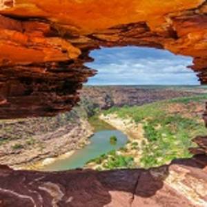 View of Murchison River from Nature's Window, Kalbarri National Park, Western Australia