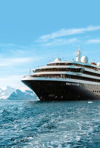 World Voyager Ship aerial Antarctica