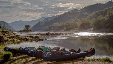 Canoeing on the Zambezi River