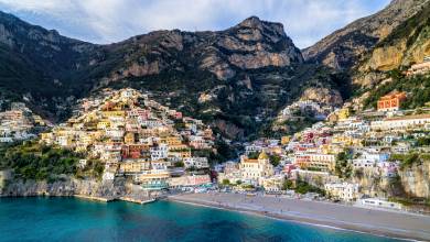 Bust on display on the Amalfi Coast, Italy