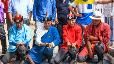 Ankle bone flicking, Naadam Festival