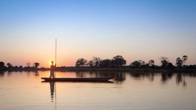 Mokoro on the Okavango Delta
