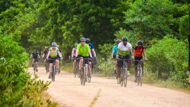 Exodus clients cycling in Sri Lanka