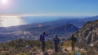 Coastal view from Puig Campana, Sierra de Aitana, Spain