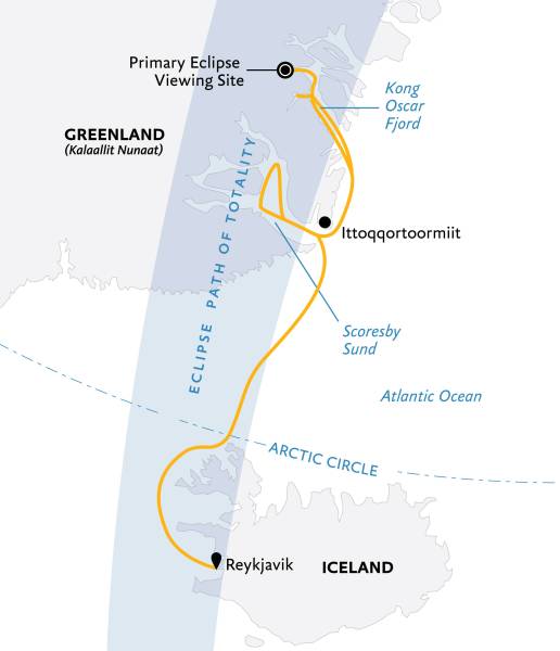 Iceland to Greenland: Total Solar Eclipse, 13 Days
