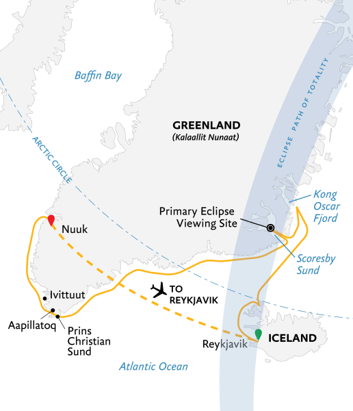Iceland to Greenland: Total Solar Eclipse, 17 Days