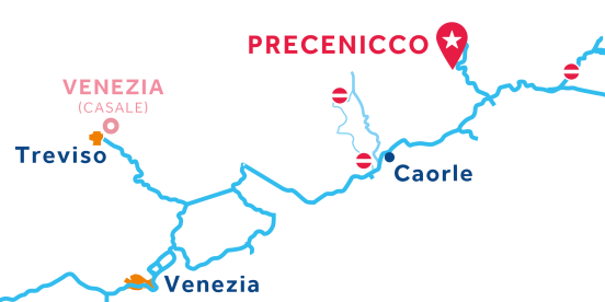 Mappa della base di Precenicco