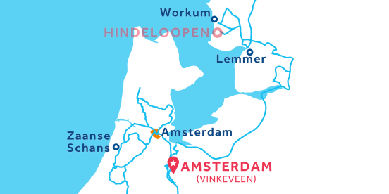 Carte de la base d'Amsterdam (Vinkeveen)