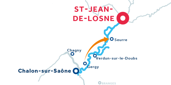 Saint-Jean-de-Losne RETURN via Chalon-sur-Saône 3-Night Itinerary