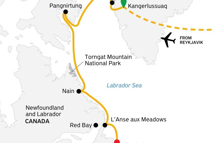 Greenland to Newfoundland: Mountains, Wildlife and Viking History