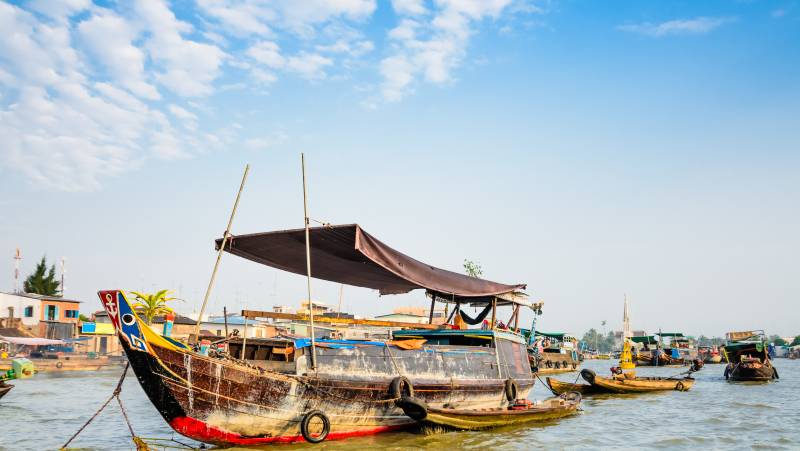 Cai Be Floating Market, Mekong Delta