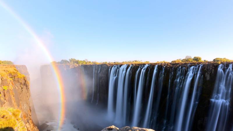 Victoria falls - The biggest waterfall in Africa, bordering Zambia and Zimbabwe