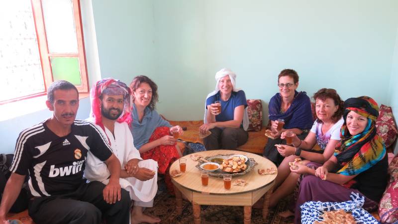 Tea and cakes with the locals, Tijhza