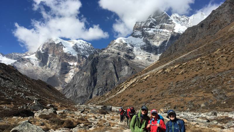 Looking back towards Tangnag, Nepal