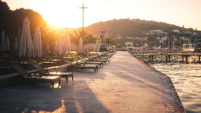 Portorož at sunrise