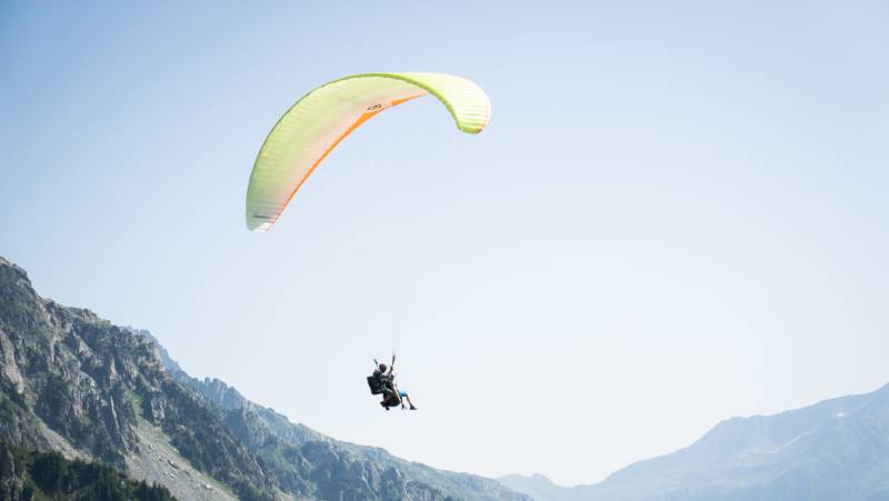 Optional paragliding on the free day!