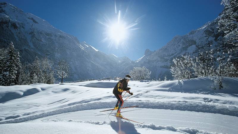 Cross-country Skiing in Kandersteg