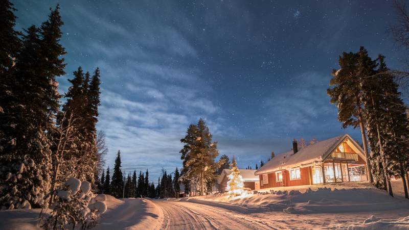 Cross-Country Skiing in Lapland