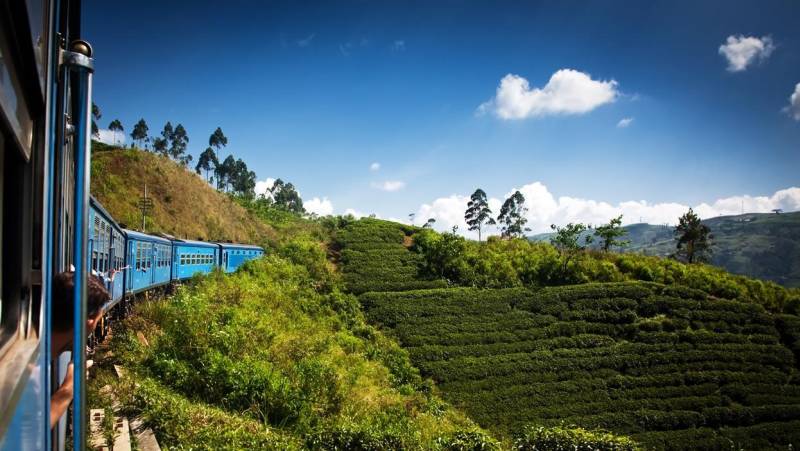 Train ride through Southeast Asia