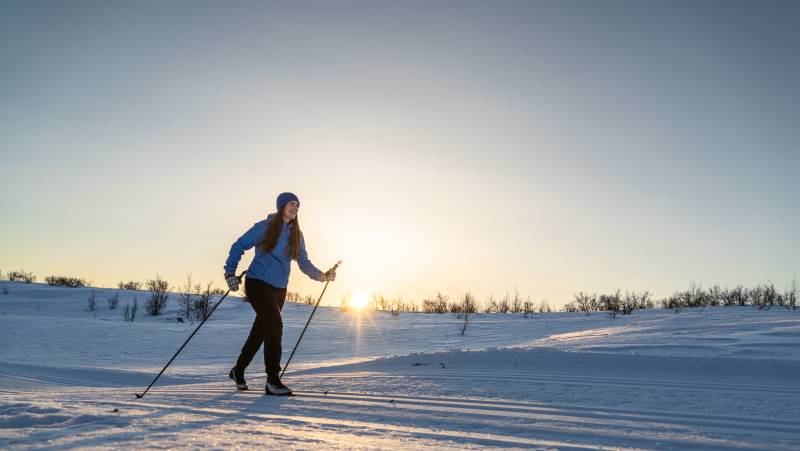 Cross-Country Skiing in Skåbu, Norway
