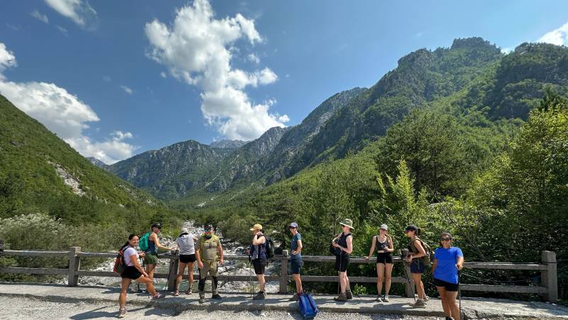 Walking in Albania