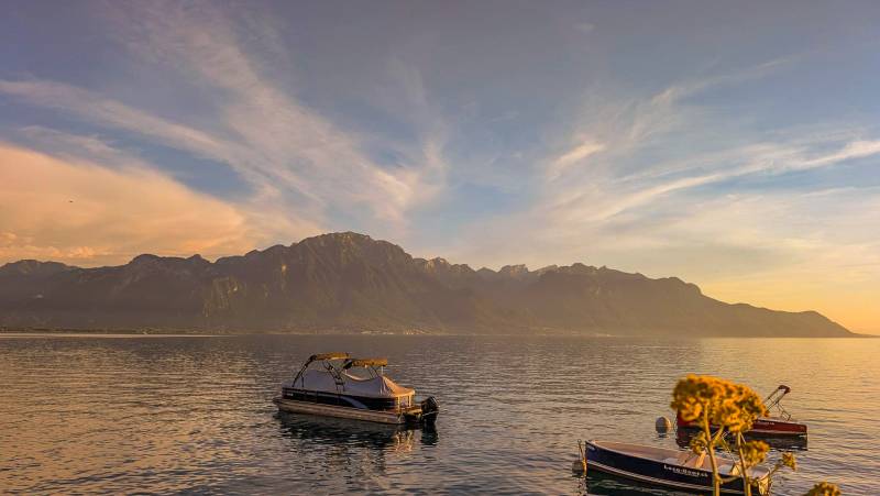 Lake Geneva from Montreux