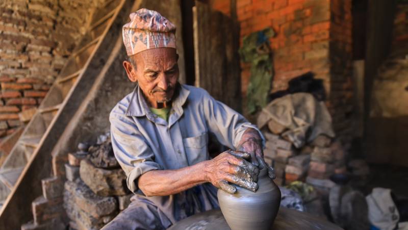 Nepalese potter