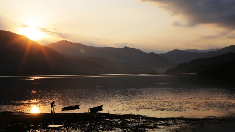 Phewa Lake sunset