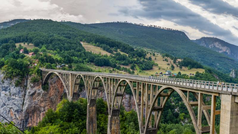 View on Đurđevića Tara Bridge