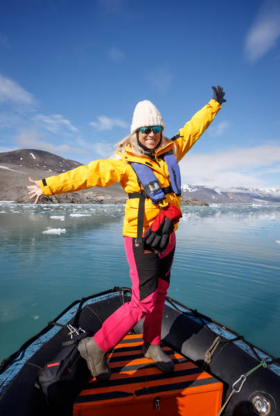 Zodiac cruise in Svalbard